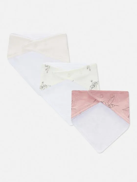 Disney's Tinkerbell Print Bandanna Bibs