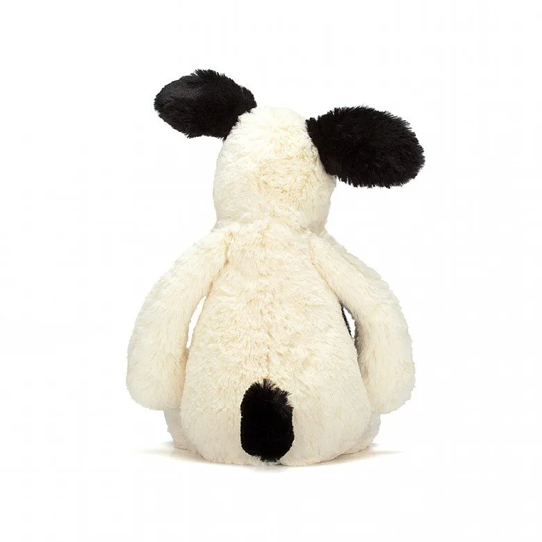 Jellycat, Bashful Black & Cream Puppy Medium