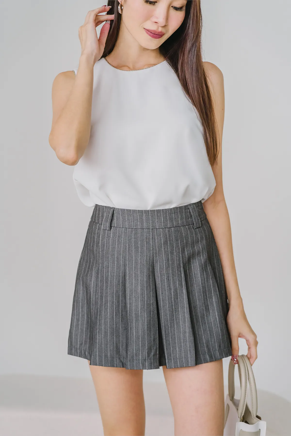 Sparks Pinstripe Skorts (Grey)