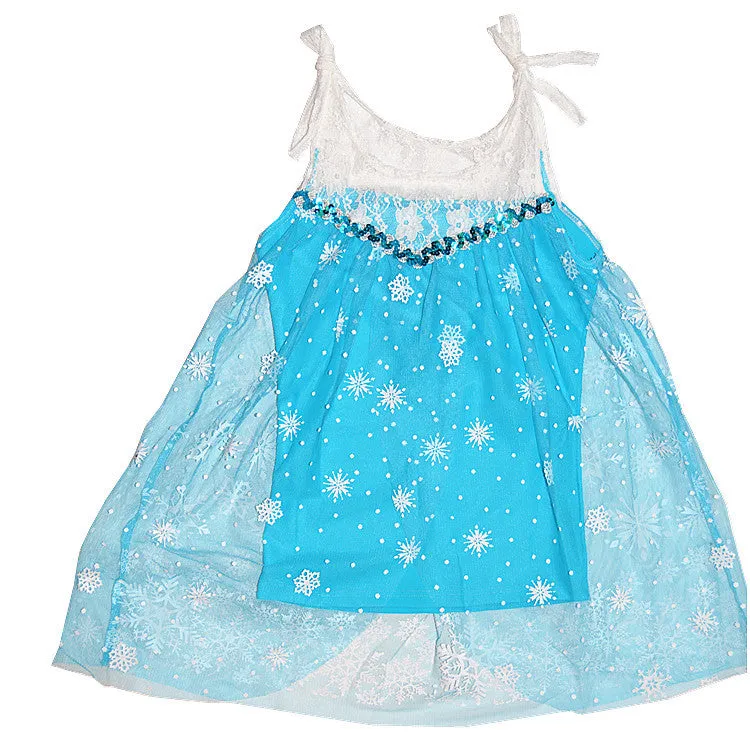 Swimsuit   frozen elsa Frozen II Three-piece Printed  by Swimwear